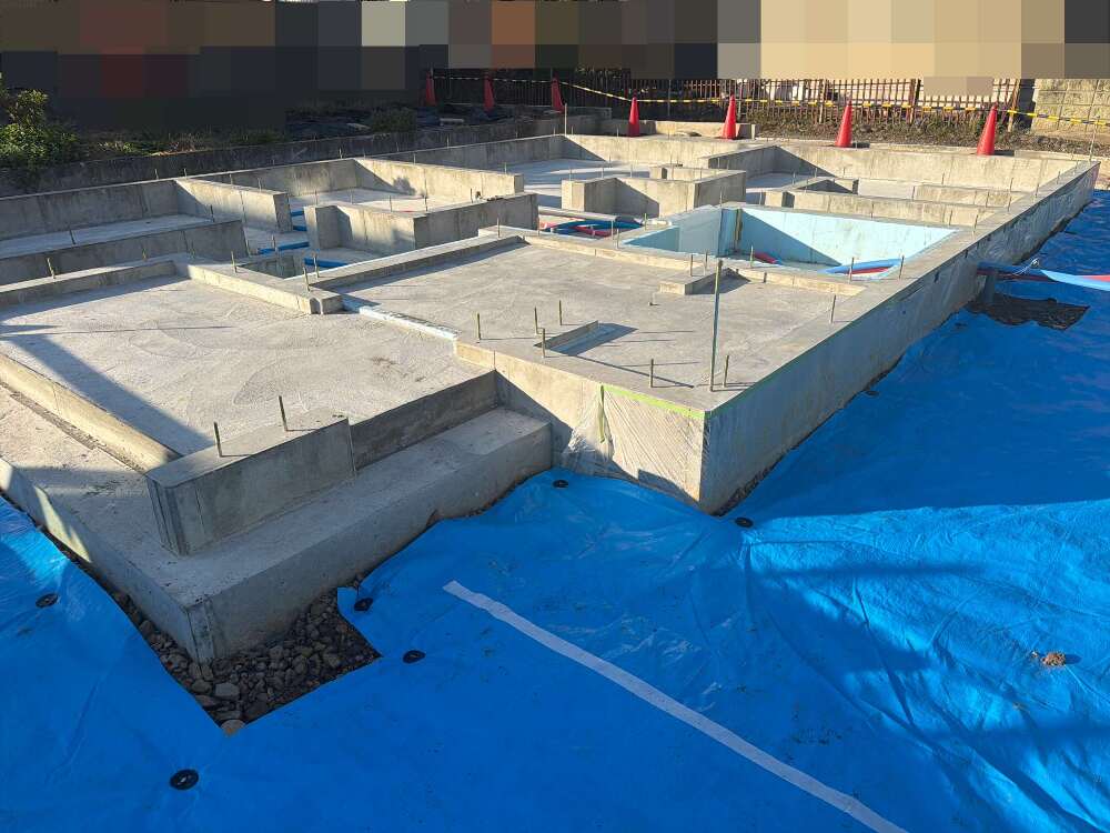 基礎工事完成です。