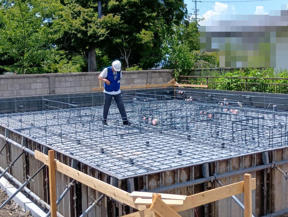 基礎配筋検査を行いました。