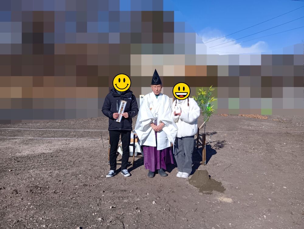 地鎮祭が行われました。