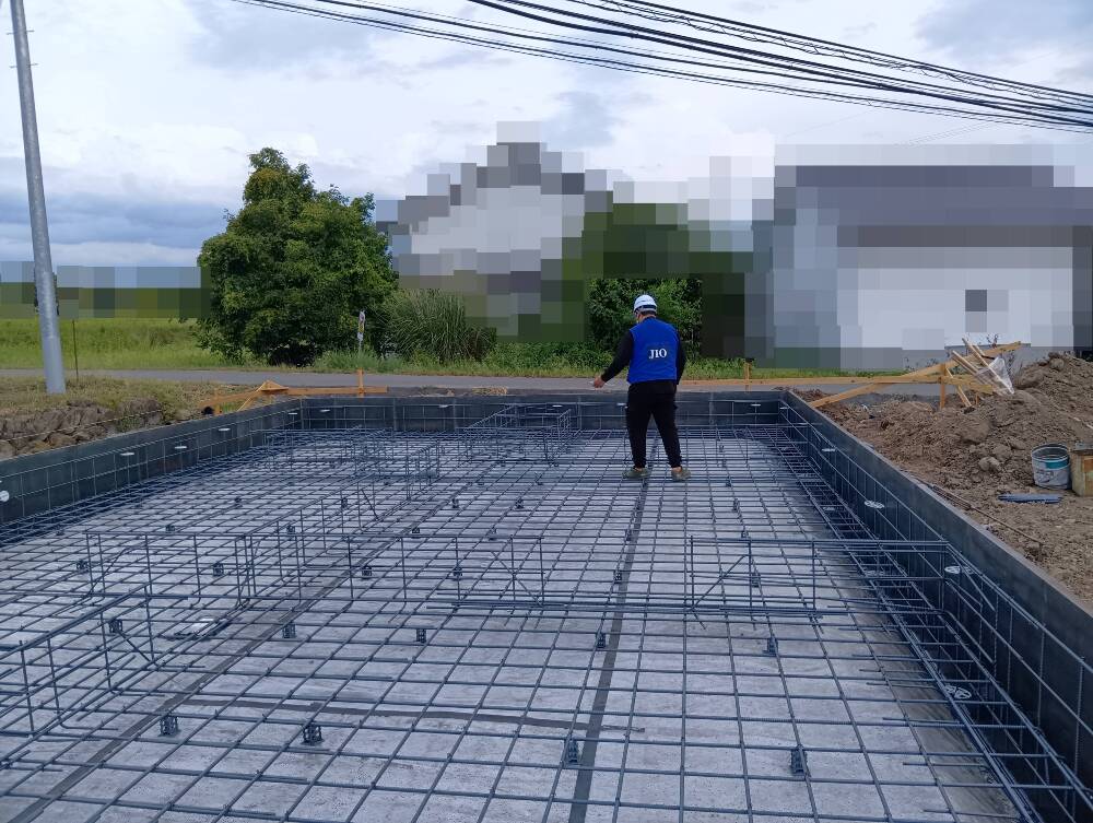 基礎配筋検査を行いました。