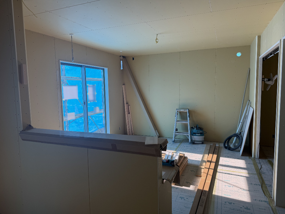 ボードが施工されました。