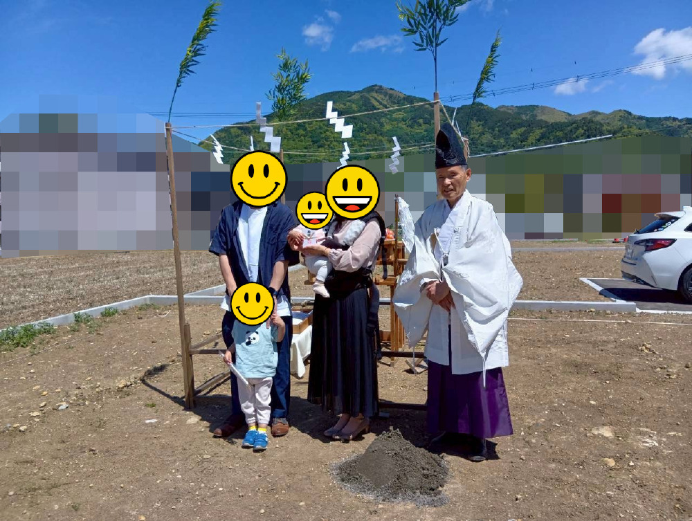 地鎮祭が行われました。