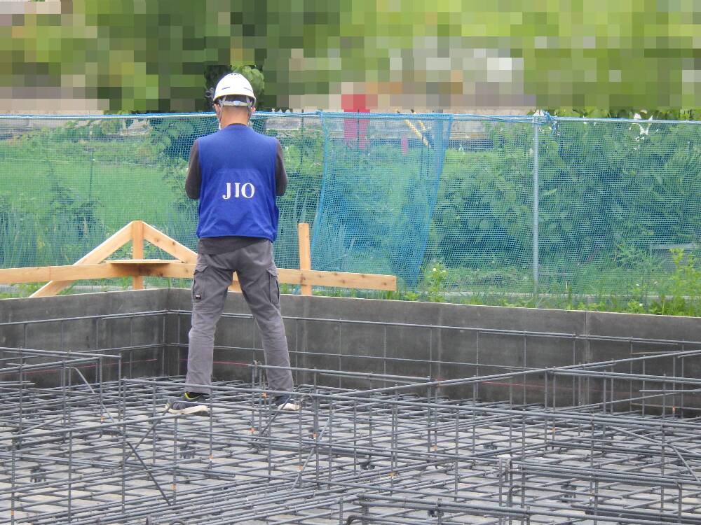 基礎配筋検査を行いました。