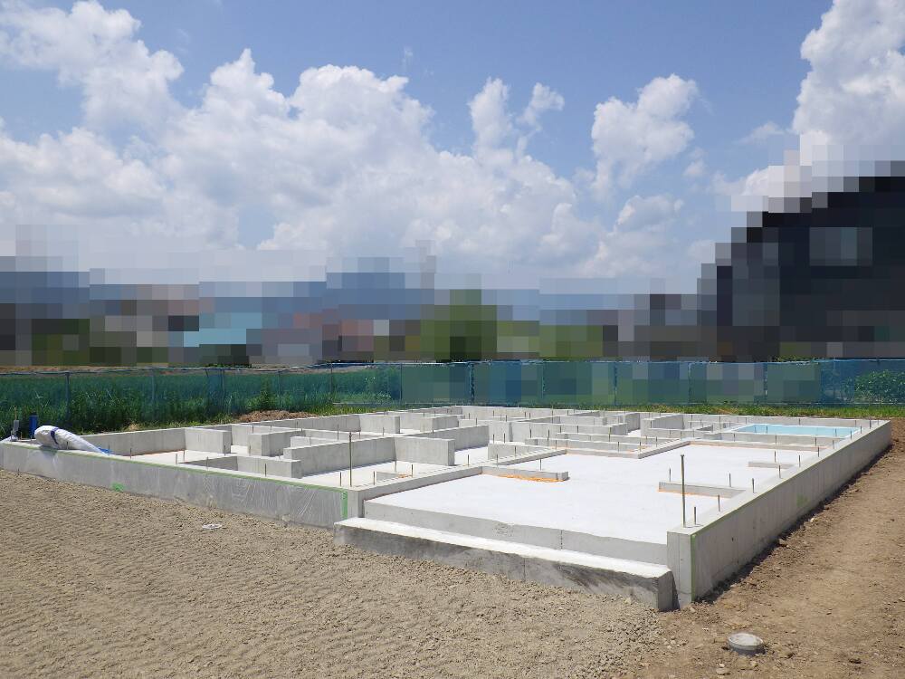 基礎工事完成です。