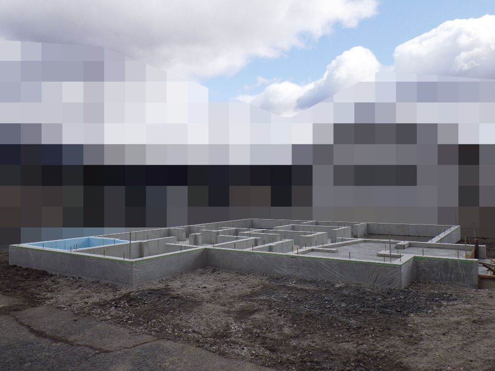 基礎工事完成です。