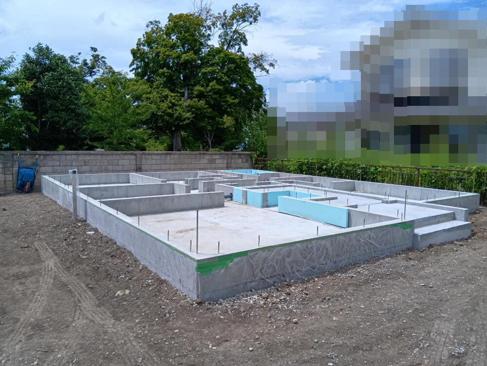 基礎工事完成です。