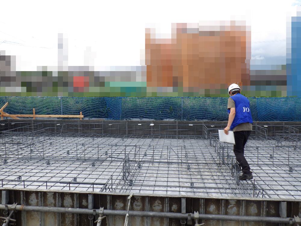 基礎配筋検査を行いました。