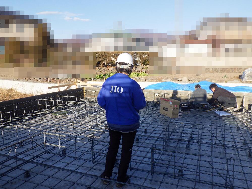 基礎配筋検査を行いました。