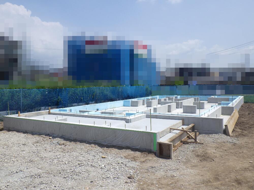 基礎工事完成です。