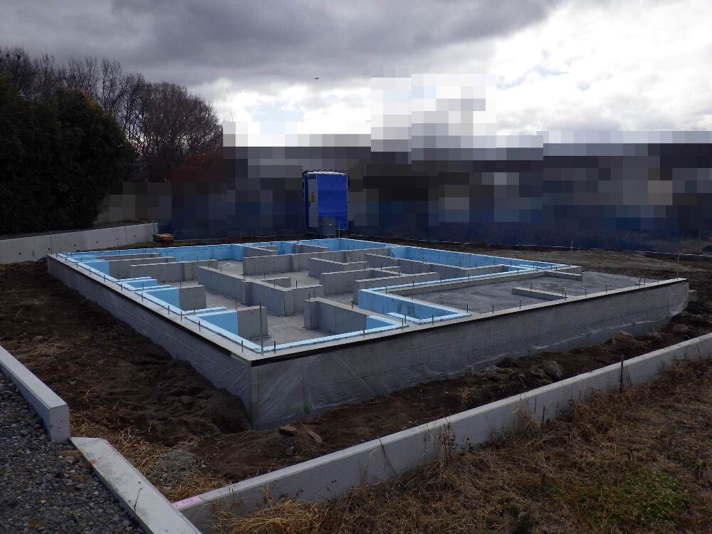 基礎工事完成です。