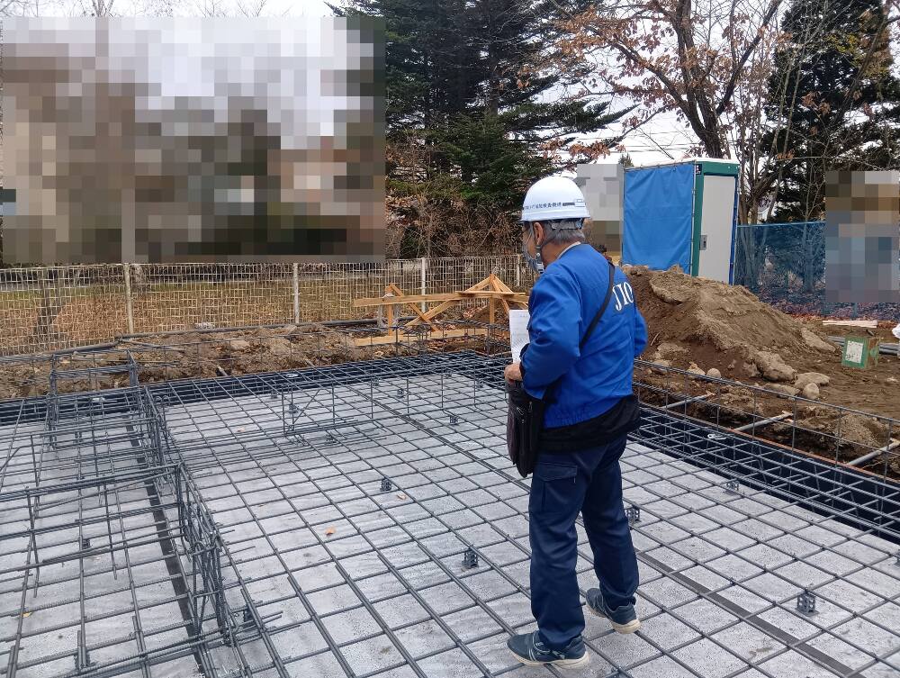 基礎配筋検査を行いました。